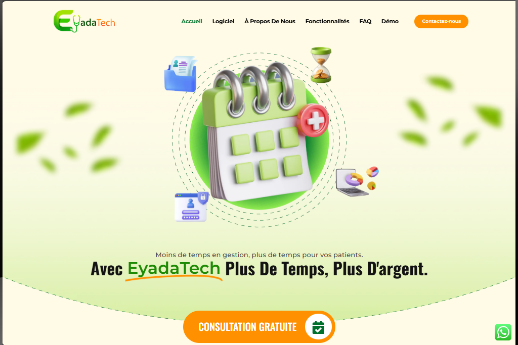 Eyadatech Electronic Health Records (EHR) Web Application Developed by Noverize